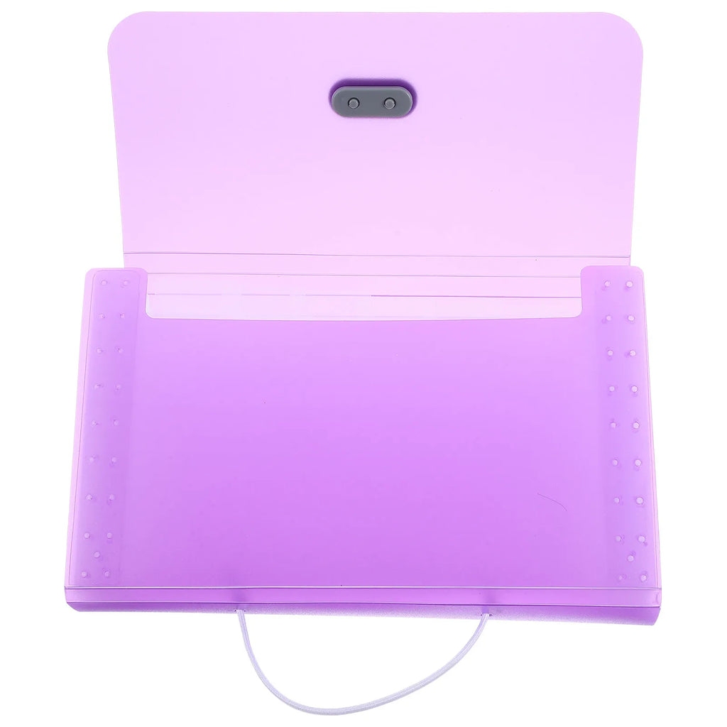 Portable Expanding File Organizer Accordion Folder Multi Layer Document Storage Pouch for Office Conference Room Home Receipts