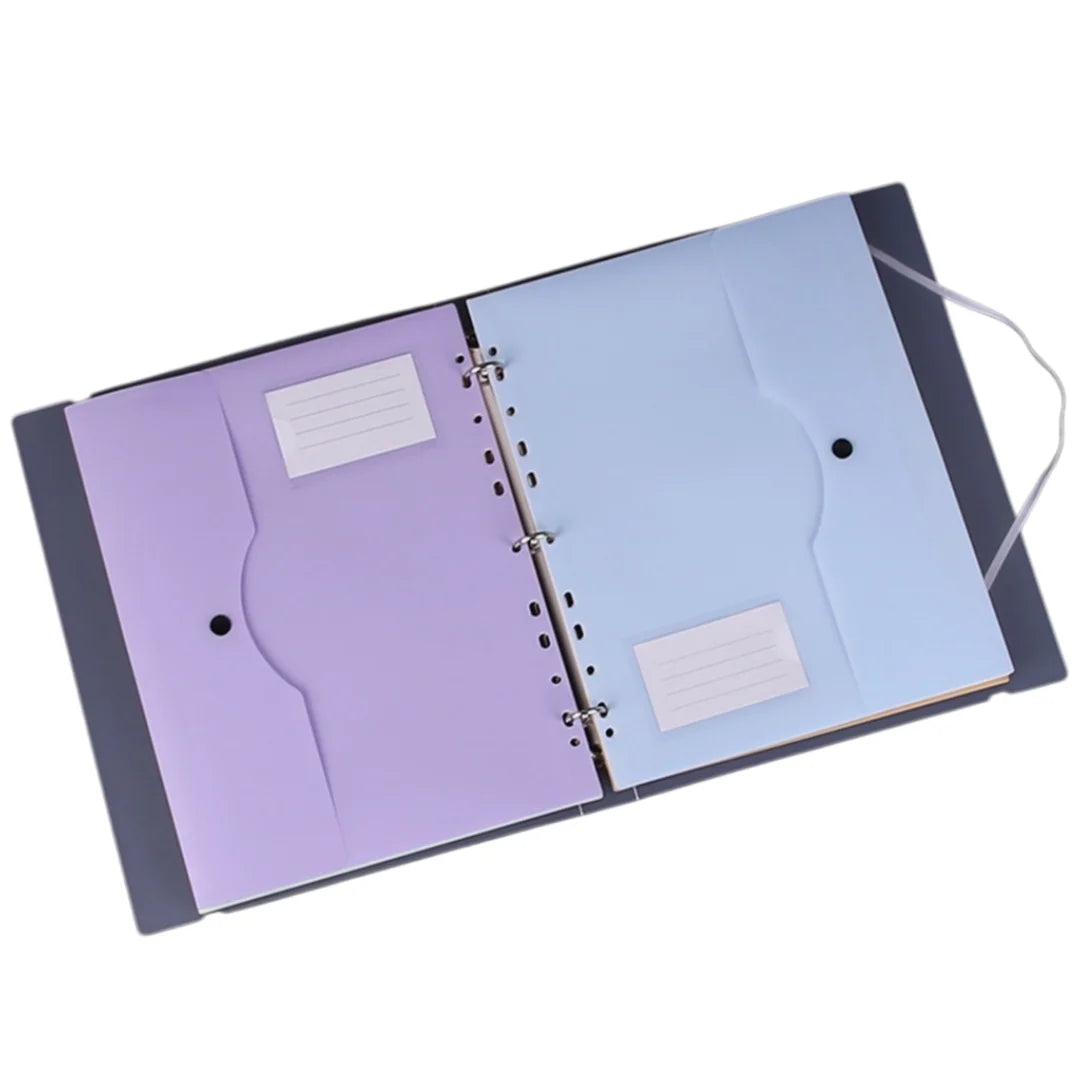 3-Ring Binder  A4 Binder Document Folder Secure Loose Leaf Pocket For School File Management Document Storage
