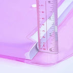 10/5pcs A4 Folders Plastic Envelopes Clear File Folder for Document Poly File with Label Pocket Snap Button for Office Organizer