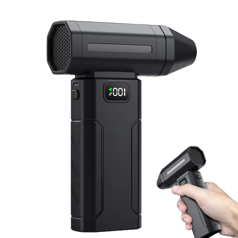 150000RPM Dust Blower With LED Light Powerful Handheld Rechargeable Blower Electric Air Duster 5 Speed