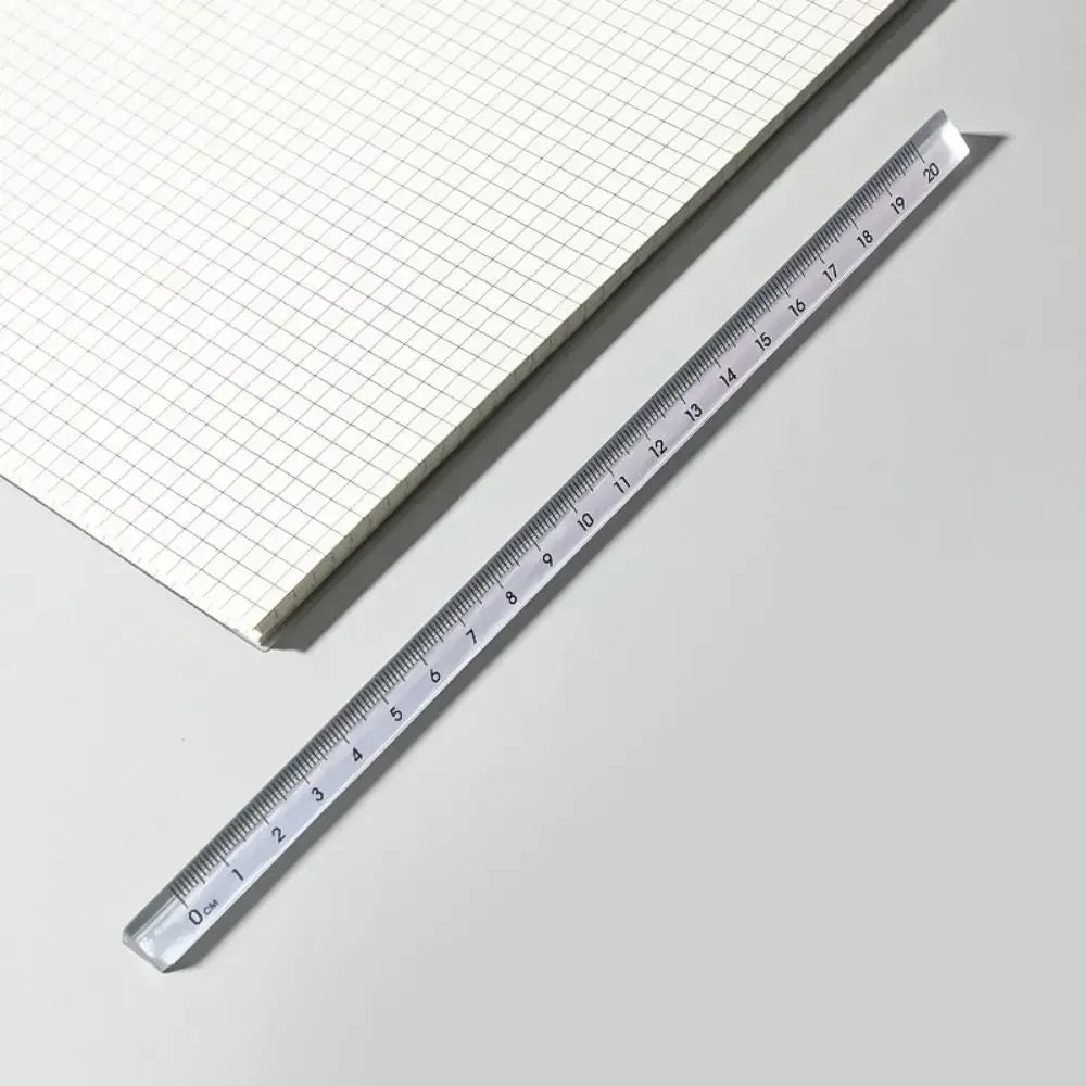 15/20CM Triangle Ruler Acrylic Transparent Scale Ruler Drawing Ruler Measurement Tool Creative School Stationery Students Gift