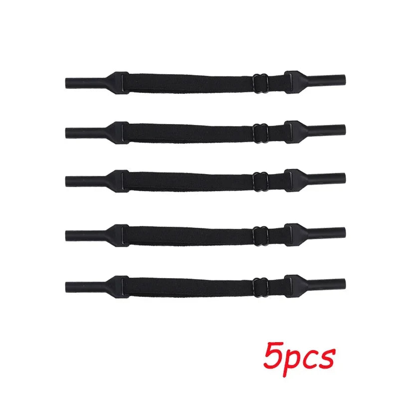 1/5pcs Change Size Sport Eyewear Strap Non Slip Anti Drop Fixer Glasses Cord Elastic Silicone Rope for Kid Adults Glasses Strap