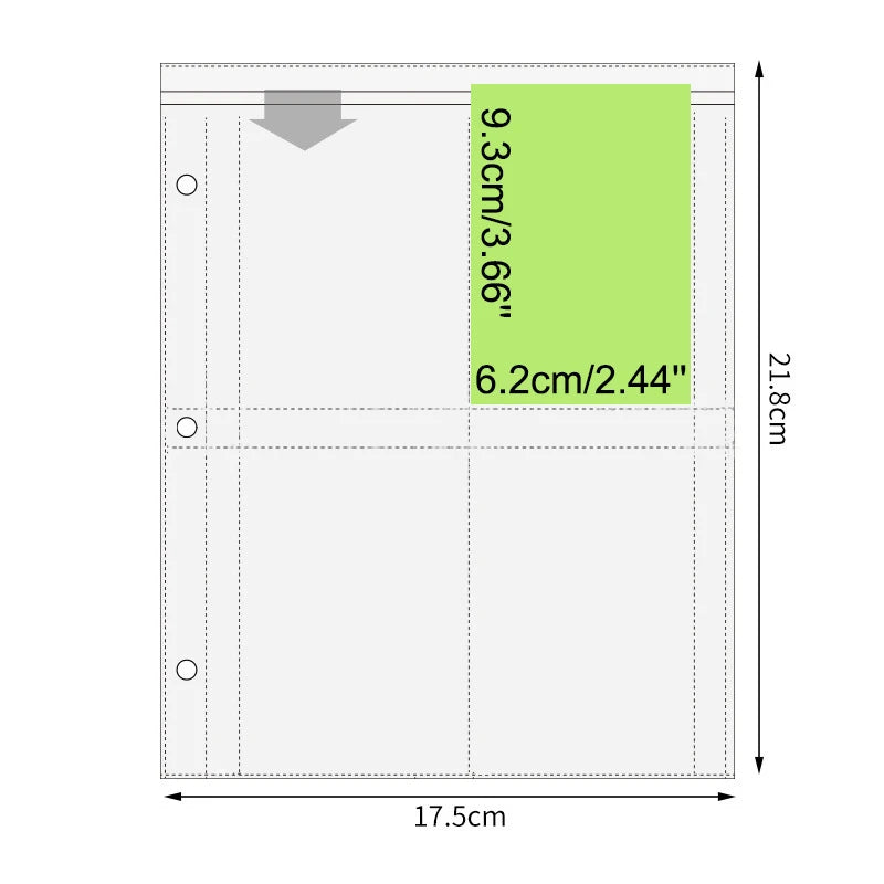 A5 3 Ring PU Leather Binder Kpop Photo Album Refill Pocket 1/2/4/6 3 Inch Photocard Sleeves PVC Free Postcard Collect Book Retro