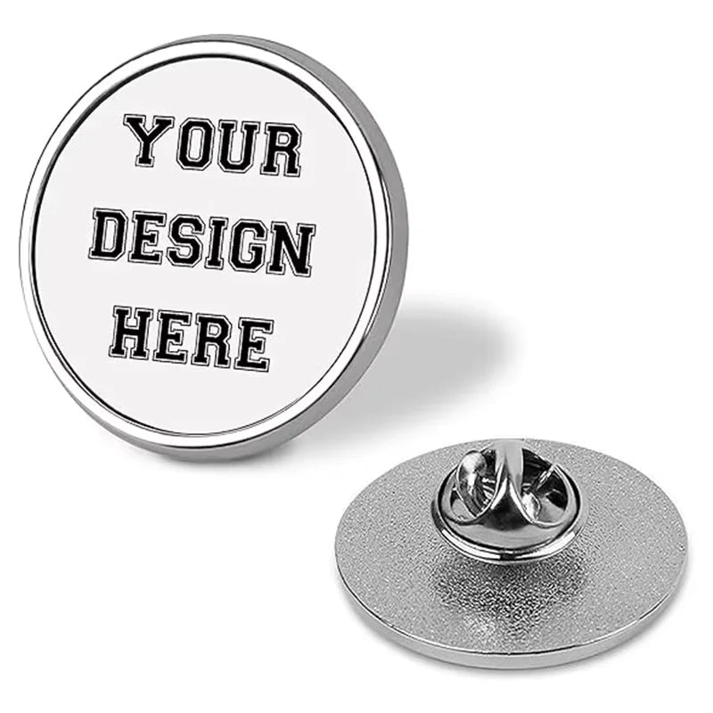 Personalized Pins Custom Logo Photo Text Design Brooch Badge For Jacket Clothing Present For Weddings And Corporate Events Brand