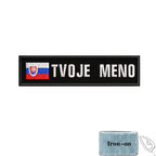 1PC 10cmX2.5cm Custom Name Flag Patch Stripes Badge Iron On Or Hook Loop Estonia Austria Bulgaria Hungary Romanian Ireland