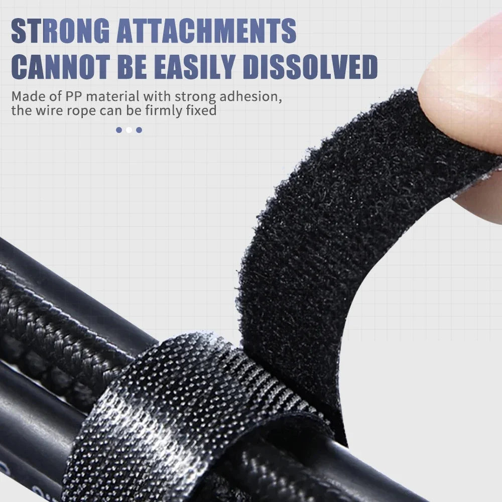 Cable Organizer USB Cable Management Protector Earphone Mouse Cord Ties 1/2/3/5M Management Phone Accessory For iPhone Samsung