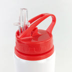 600ML Bottle with Straw DIY Customized Colorful Print LOGO for Travel Sport Team Company Promotion Kids Photo Aluminium Portable