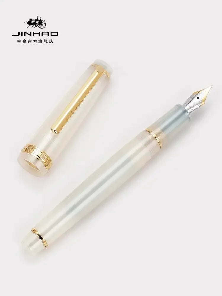 Jinhao 82 Fountain Pen Luxury Acrylic Ink Pen Spin  EF F M Nib Elegante Business Office School Supplies Writing Pen Stationery