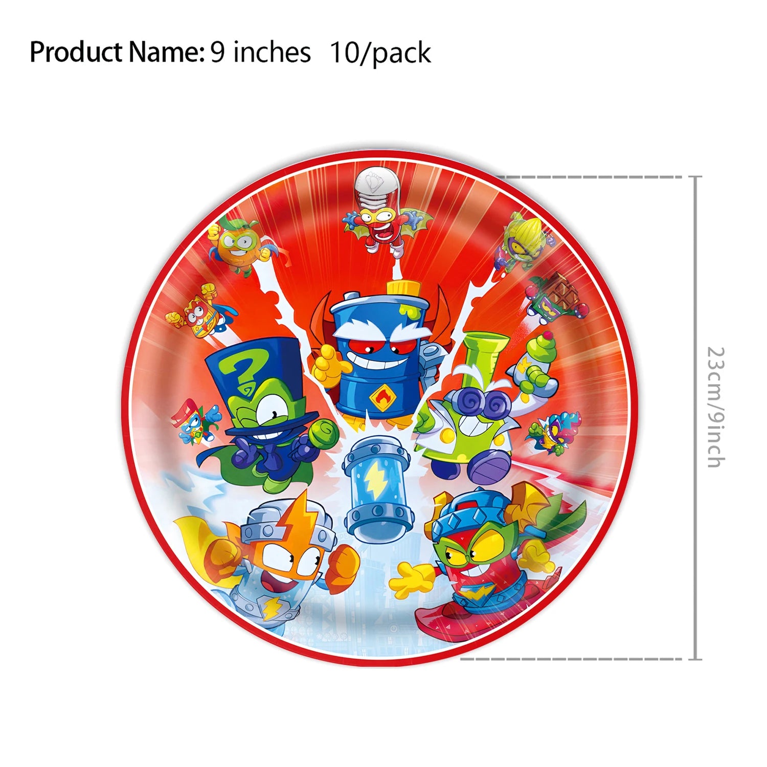 Cartoon Superzings Birthday Party Decoration Disposable Tableware Tablecloth Plates Cups Napkin Kids Favor Gifts Party Supplie