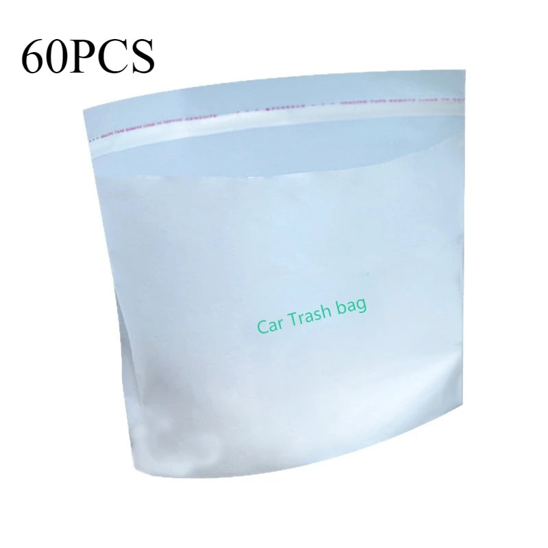 20-60Pcs Car Disposable Trash Bags Self-Adhesive Garbage Bag Portable Traceless Pasting Rubbish Storage Bag For Car Home Office