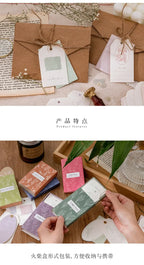 30Pcs Colorful Flower Plant Texture Card Stock Craft Paper Junk Journal Ephemera Forest Leaf Scrapbooking Material Paper Pack