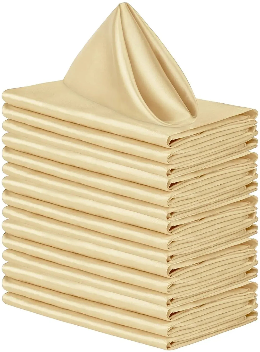 50pcs Satin Napkin 43cm*43cm Serving Table Decor Dinner Towel for Wedding Party Home Hotel Christmas Decor Table Napkins Green