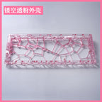 GH60/Wooting60/MAD60 Hollow Transparent Keyboard Shell 60% Keys Layout Keyboard Case for PC Accessory Customized Keyboard Shell