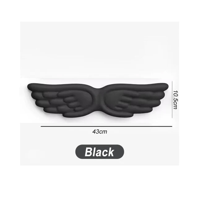 Keyboard Mouse Wrist Rest Angel Wing Memory Foam Mouse Pad Set Wrist Support Ergonomic Non-Slip for Computer Laptop Easy Typing