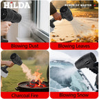 HILDA New Storm Force 1000W Air Blower Handheld Cordless Dust Blaster Snow & Leaf Sweeper Turbo Jet Cleaner for Makita Battery