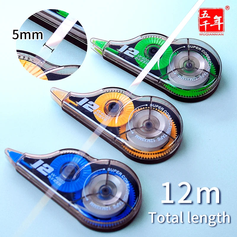 WQN-Random Color 1pc Correction Tape with Material, Office Writing Correction Tool Student Supplies