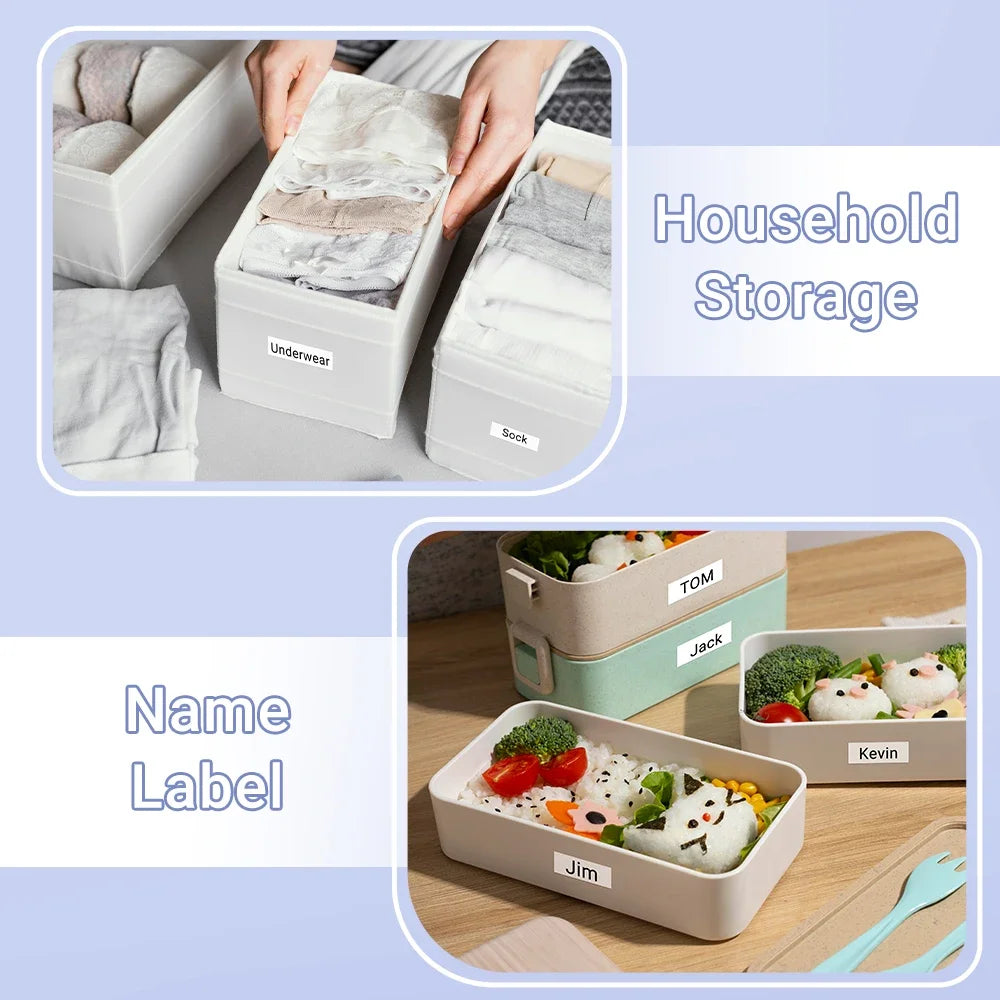 Phomemo Label For M110/M220/M221 Mini Printer Portable Thermal Label Stickers Self-Adhesive Waterproof Label Maker Sticker New