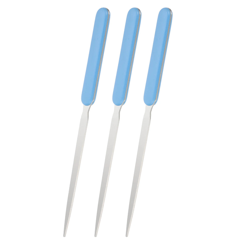 2-8Pcs Letter Opener Stainless Steel Lightweight Handle Envelope Opener Mail Opener Letter Slitter for Package Box Open 4Colors