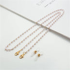Fashion Reading Glasses Chain Pearl Flower Glasses Hanging Rope Anti-Lost Eyewear Mask Lanyard Women Sunglasses Glasses Chain