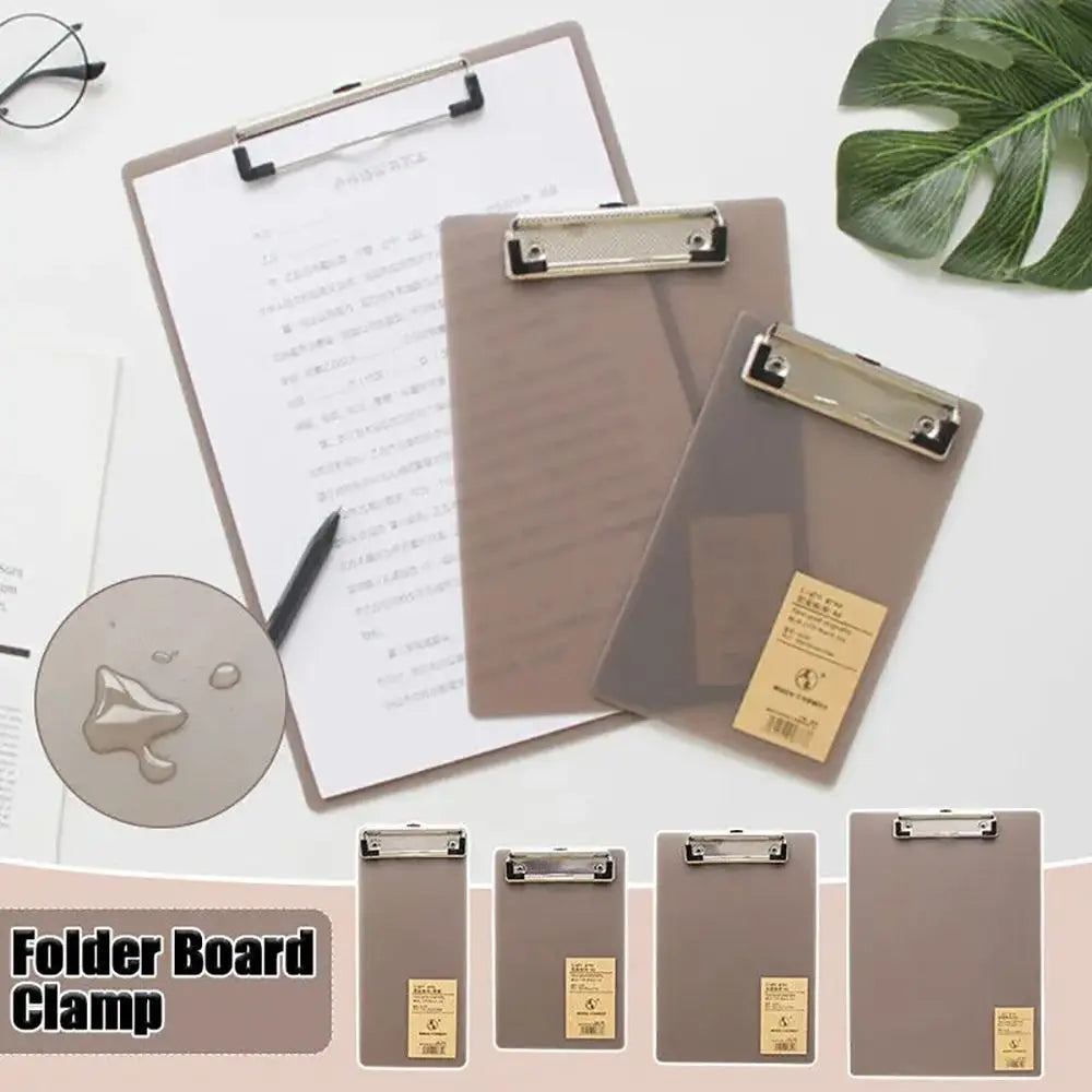 2Pcs Document Folder A6/A5/A4 Clipboard Ticket Bill Holder Hanging Cardboard File Folder Board Notepad Board Writing Pad