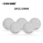 MHW-3BOMBER Titanium Coating Espresso Puck Screen 51/53/58.5mm Reusable Metal Filter 0.8mm Thickness Lower Shower Screen