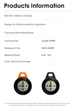 Kanpas EDC Outdoor Compass with Luminous / High Quality Compass / Outdoor Compass / Adventure Compass / K18 / K25