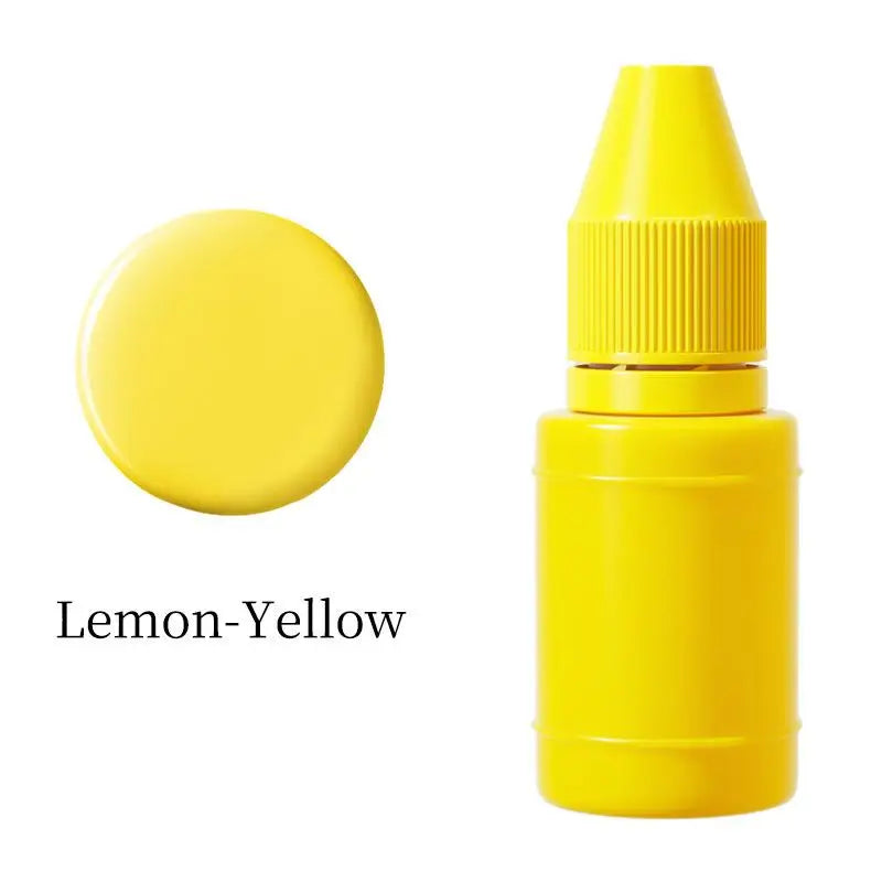 10ml Self-Inking Colorful Ink for Photosensitive Stamp Refilling Ink Red Green Blue Black Orange Rose red Chocolate Coffee White