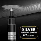 1Pcs Chrome Mirror Marker Pen 0.7mm 1mm 2mm DIY Reflective Paint Pen Permanent Gold Silver Copper Marker Model Painting Marking