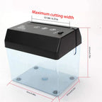 Portable Mini Paper Shredder Electric USB Battery Operated Shredder Documents Paper Cutting Tool for Home Office