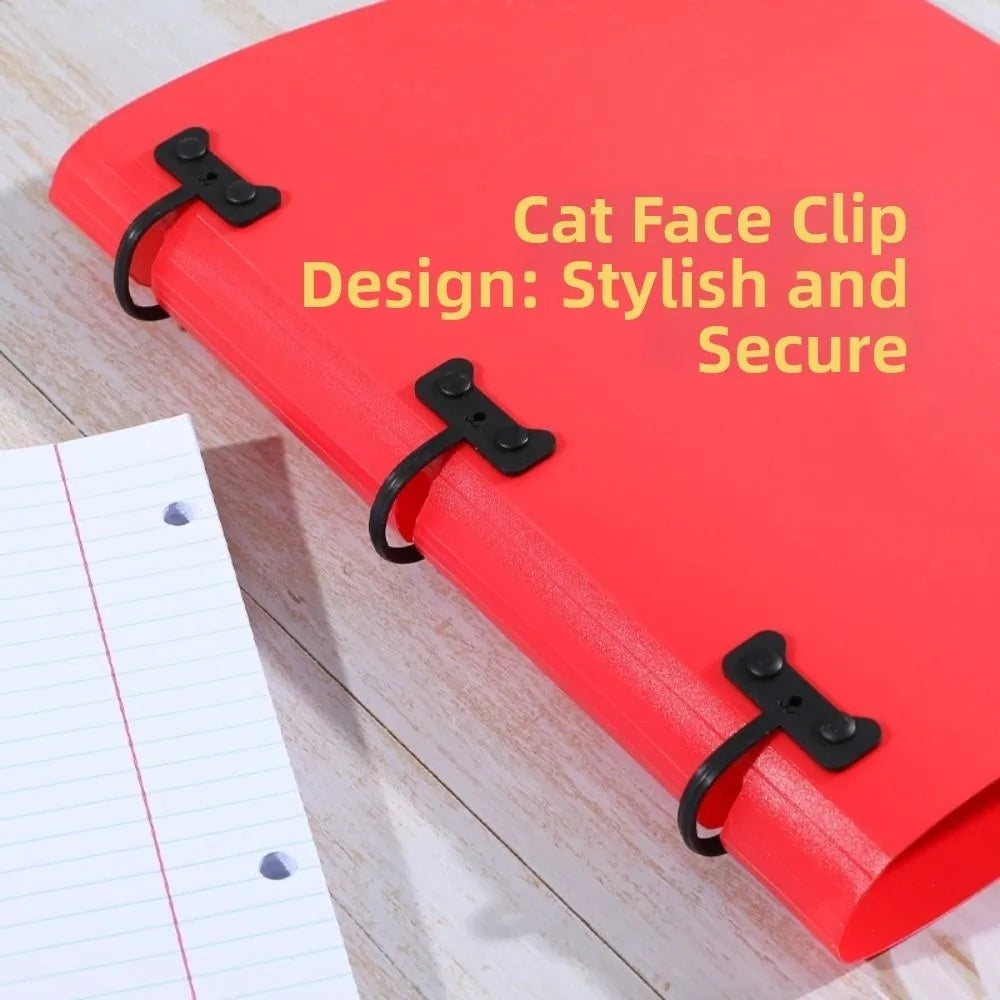 3 Ring Loose-leaf File Folder Thickened Detachable Notebook Binder Waterproof Multifunctional Loose Leaf Document Folder
