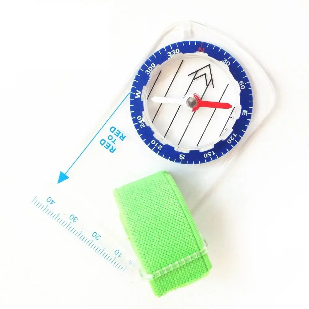 Compass Navigation Map Reading Scouts Camping Hiking Scale Ruler Outdoor Orienteering Tools