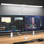 LED Desk Lamp with Clamp Swing Arm Desk Lamps Eye-Caring Dimmable Desk Light with 3 Color Modes and 10 Dimmable led Table lights