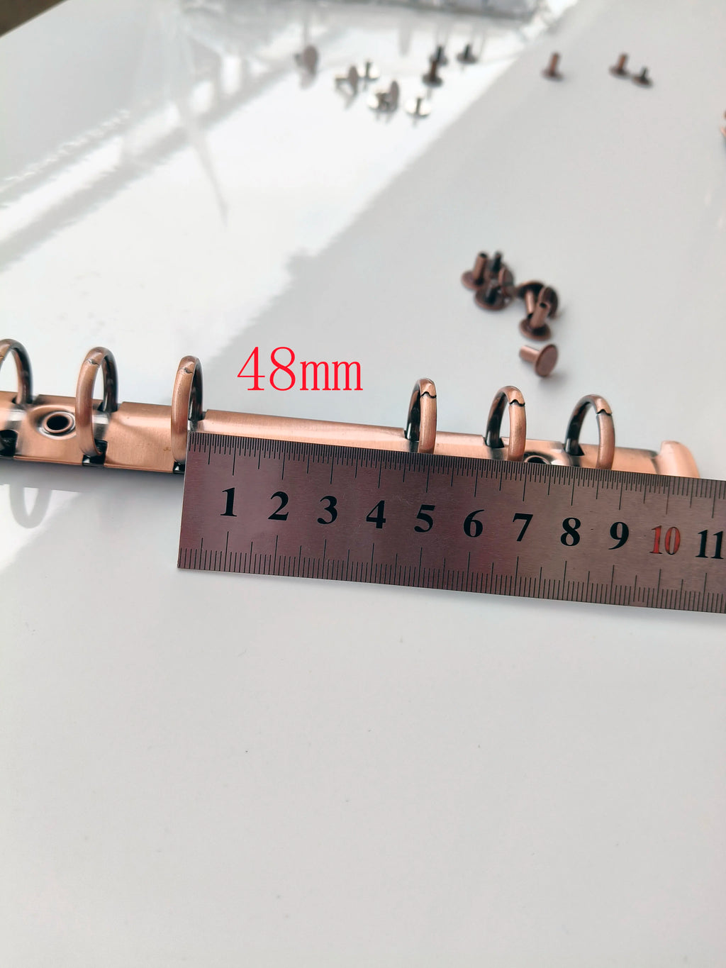 10 Pieces DIY journal notebook mechanical, 6 ring mechanism, A4 B5 A5 A6 A7 binder clip gold silver bronze black