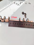 10 Pieces DIY journal notebook mechanical, 6 ring mechanism, A4 B5 A5 A6 A7 binder clip gold silver bronze black