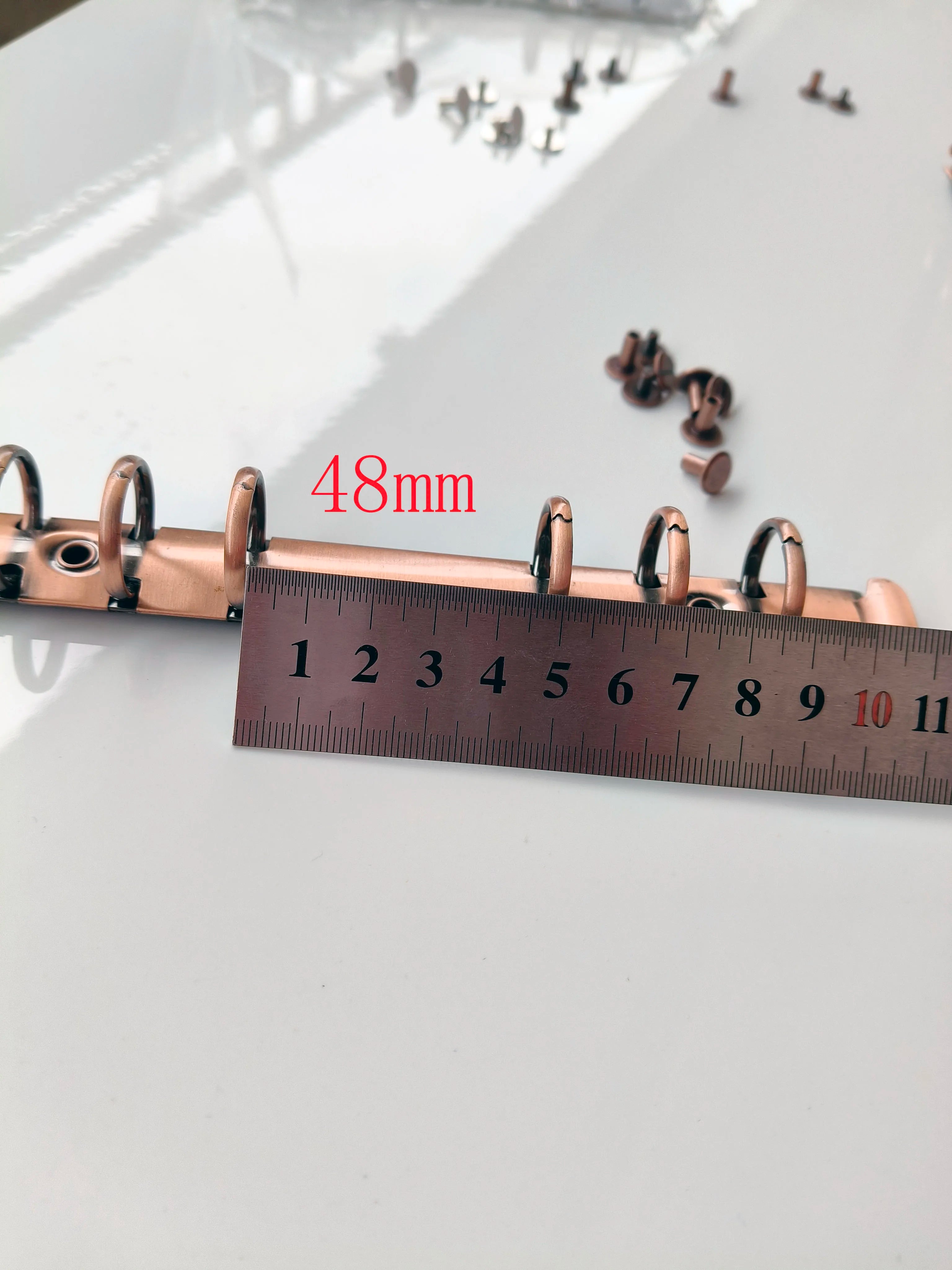 10 Pieces DIY journal notebook mechanical, 6 ring mechanism, A4 B5 A5 A6 A7 binder clip gold silver bronze black