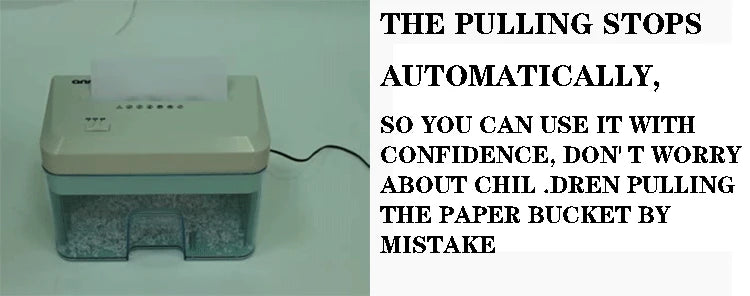 1PC Electric Paper Shredder Electric File Shredder 24v Small Office Household Paper Shredder Granular