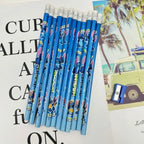 12pcs Cute Stitch Pencil with Sharpener for Students Anime Cartoon Writing Tool Kawaii Pencils Children School Supplies Gifts