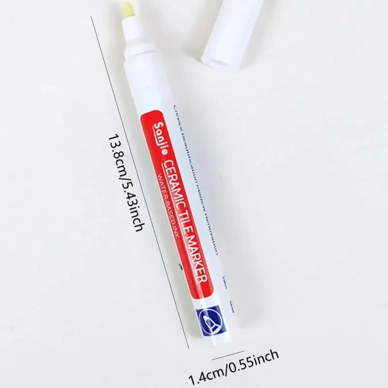 Mold-Resistant Waterproof Ceramic Tile Grout Marker Pen for Kitchen Bathroom Wall Floor Repair