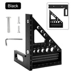 ABS Multi-Angle Measuring Mini Ruler, 45/90 Degree Woodworking Square Protractor, Miter Triangle Ruler Layout Measuring Tool
