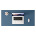 Desk Pad Protector, Mouse Pad, Office Desk Mat, Non-Slip with Stitched Edges PU Leather Desk Blotter for Office Home School