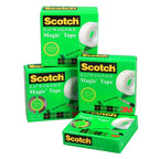 3M Scotch 810 Invisible Tape, Stable Quality Strong Adhesion Tape, Easy To Tear, Tear Noise Free
