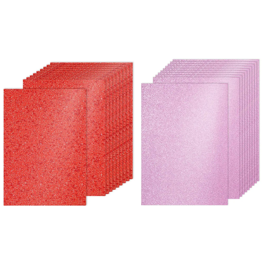40Sheets A4 Glitter Cardstock Glitter Paper Card Stock Shiny Scrapbook 250gsm Sparkly Paper Large Shimmer for Scrapbook DIY Art