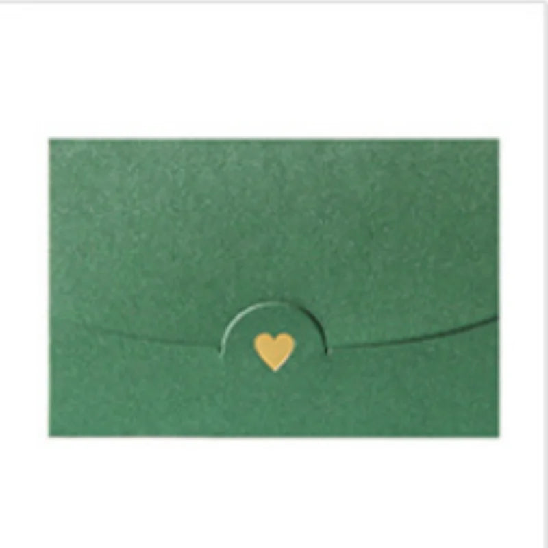 20Pcs small greeting card envelope made of Western colored pearl paper material with exquisite hot stamping and embossed design