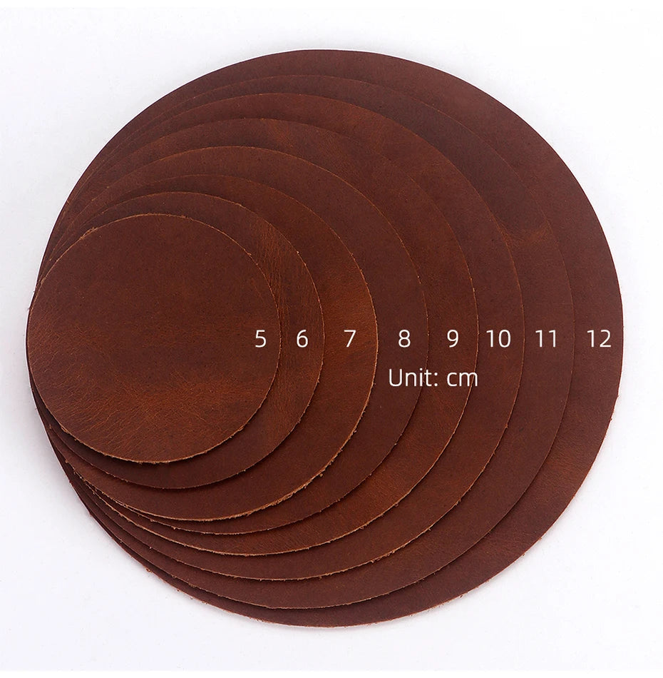 QJH Big Size Hollow Round Hole Punch, High Carbon Steel Round Leather Cutting Dies for DIY Leather Crafts (5 6 7 8 9 10 11 12cm)