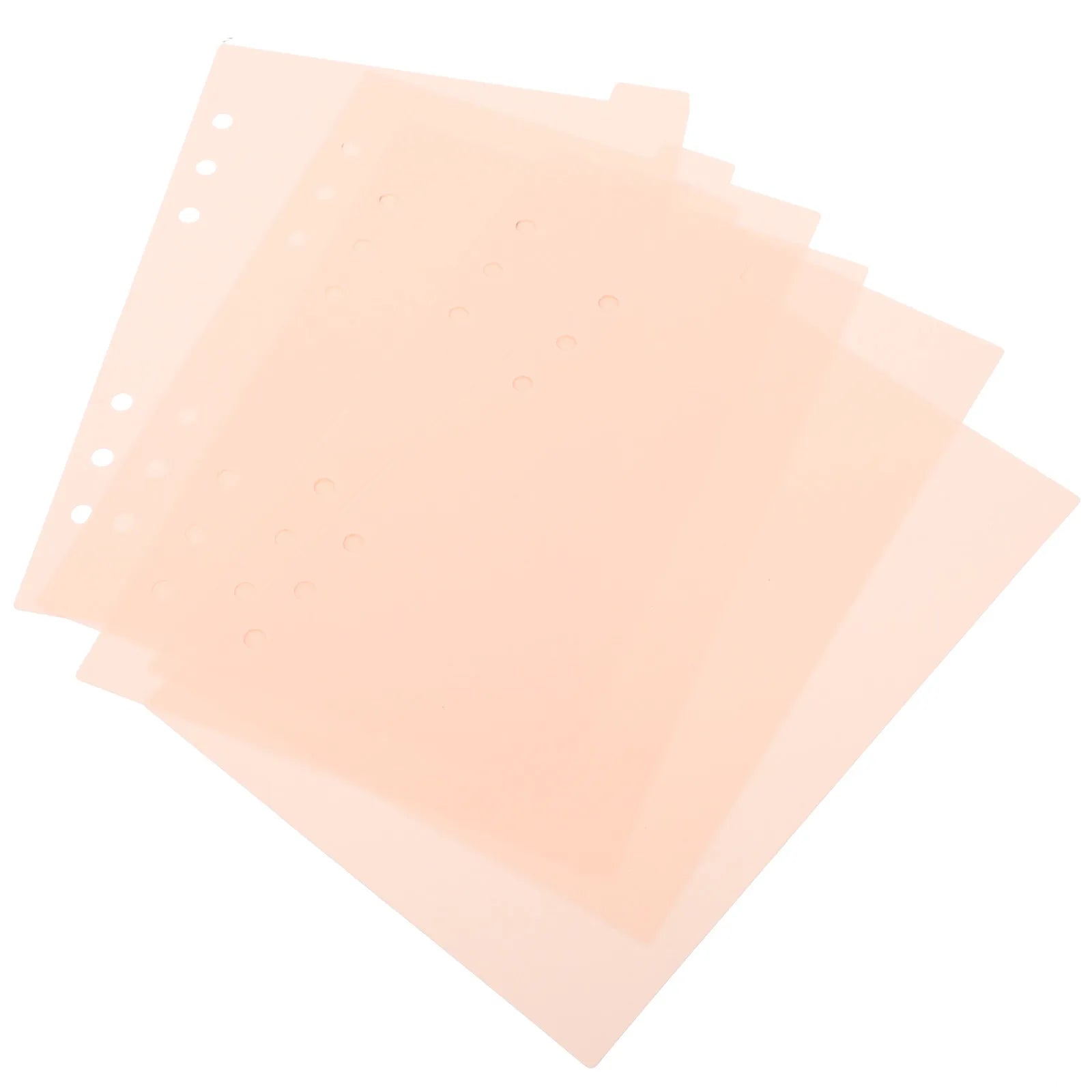 5Pcs Premium Plastic Binder Dividers with Tabs for 6 Ring A5 Planner Journal Notebook Organizer Divider Tabs Page Dividers