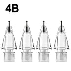 4-1Pcs Replacement Pencil Tips for Apple Pencil 1 2 3 Pro/USB-C Silicone Protective Cap Touch Screen Stylus Pen Nibs for IPencil