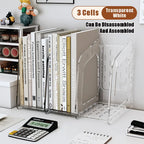 Acrylic A4 Storage Filing Box for Documents Plastic Paper File Organizer Vertical Magazine Rack Desk Folder Desktop Supplies