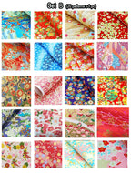 Origami Japanese Chiyogami Yunzen Paper, Hand-silk Screened Craft Paper For Gift Wrapping Box Doll Decoration 20 Sheets