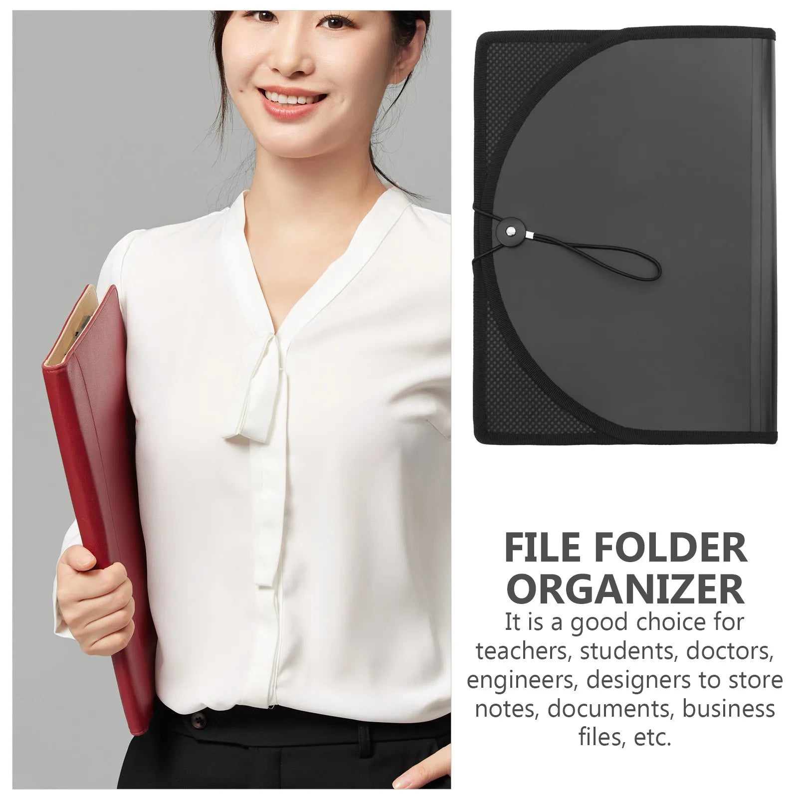 Accordion File Folder Expanding Organizer Portable Document Storage Folder Multi Layer File Organizer for Office Classroom Use