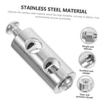 Wholesale Steel Wire Rope Clamps Double Hole Suspension Cable Clamp Cross Screw Adjustment Telescopic Lock Fastener Copper Clips